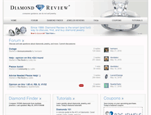 Tablet Screenshot of diamondreview.com